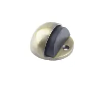 JV86AB Frelan Hardware Jedo Oval Floor Mounted Door Stop &lpar;No Rose&rpar;  46x26mm Antique Brass