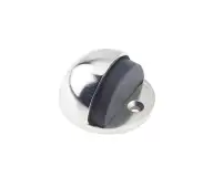 JV86PN Frelan Hardware Jedo Oval Floor Mounted Door Stop &lpar;No Rose&rpar;  46x26mm Polished Nickel