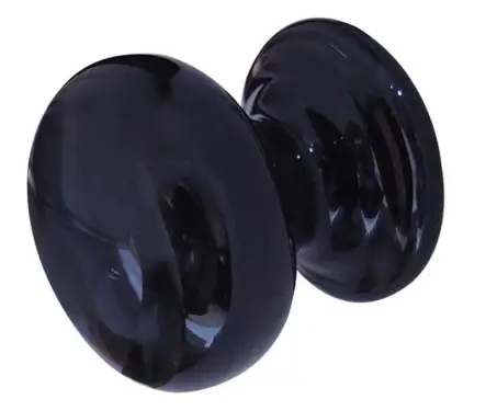 Click Here To Enlarge This Photo Of JC66 Frelan Hardware Jedo Porcelain Cupboard Knob 50mm Black