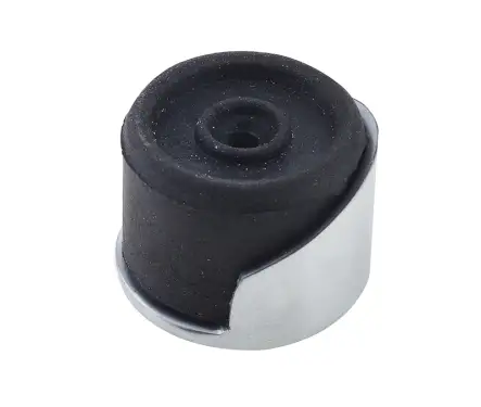 Click Here To Enlarge This Photo Of JV9529SC Frelan Hardware Jedo Shielded Floor Mounted Door Stop &lpar;No Rose&rpar;  40x30mm Satin Chrome