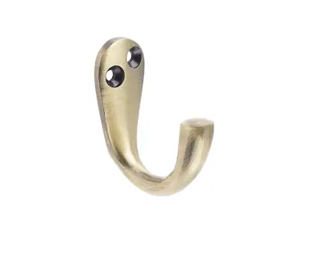 Click Here To Enlarge This Photo Of JV61AB Frelan Hardware Jedo Single Robe Hook 44mm Antique Brass