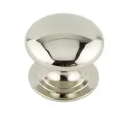 JV47DPN Frelan Hardware Jedo Traditional Cupboard Knob 42mm Polished Nickel