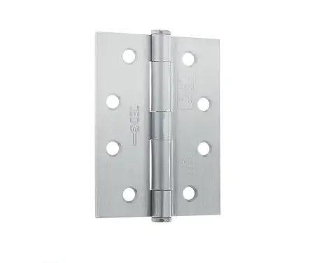Click Here To Enlarge This Photo Of J451BT-SC Frelan Hardware Jedo Grade 7 Steel Heavy Duty Button Tip Hinges 102mm x 76mm x 2&period;5mm Satin Chrome