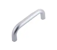 SAA150 Frelan Hardware Aluminium 150mm x 19mm D Shape Pull Handle &lpar;Bolt Through Fixing&rpar; Satin Anodised Aluminium