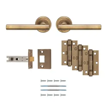 Click Here To Enlarge This Photo Of UDP011AB&sol;INTB - Carlisle Brass 'Faro' Ultimate Door Pack - Antique Brass