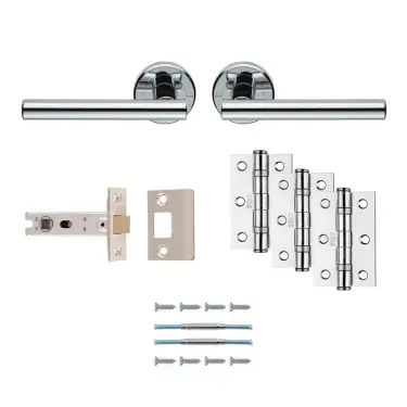 Click Here To Enlarge This Photo Of UDP011CP&sol;INTB - Carlisle Brass 'Faro' Ultimate Door Pack - Polished Chrome