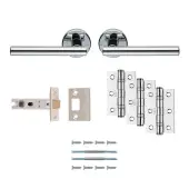 UDP011CP&sol;INTB - Carlisle Brass 'Faro' Ultimate Door Pack - Polished Chrome