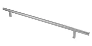 CFPT1600SSS Carlisle Brass Eurospec 775mm o&sol;a x 600mm c&sol;c x 22mm Dia&period; Straight T Bar Pull Handle &lpar;G304&rpar; Satin Stainless Steel