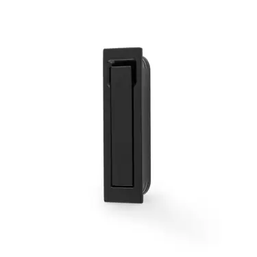 Click Here To Enlarge This Photo Of AW990BL - Alexander & Wilks Sliding Door Edge Pull &lpar;Square&rpar; - Black