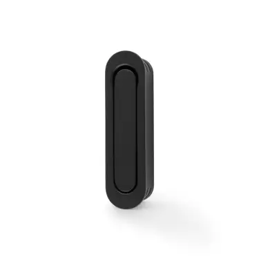 Click Here To Enlarge This Photo Of AW991BL - Alexander & Wilks Sliding Door Edge Pull &lpar;Radius&rpar; - Black