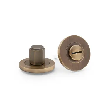 Click Here To Enlarge This Photo Of AW794IB - Alexander & Wilks Hex Thumbturn and Release - Italian Brass