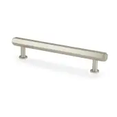 AW830-128-SN - Alexander & Wilks Vesper Hex T-Bar Cabinet Pull - Satin Nickel - 128mm c&sol;c