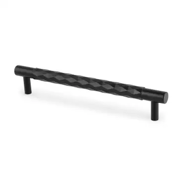 Click Here To Enlarge This Photo Of AW846-160-BL - Alexander & Wilks Diamond Cut T-Bar Cabinet Pull - Black - 160mm c&sol;c