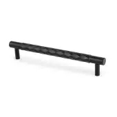 AW846-160-BL - Alexander & Wilks Diamond Cut T-Bar Cabinet Pull - Black - 160mm c&sol;c