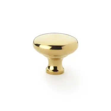 Click Here To Enlarge This Photo Of AW836-38-PB - Alexander & Wilks Wade Round Cupboard Knob 38mm - Polished Brass