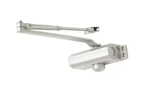 Click Here To Enlarge This Photo Of ESDC003 Carlisle Brass Eurospec Fixed Size 3 Overhead Door Closer c&sol;w Fig 6 Bracket - Silver