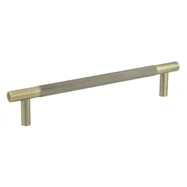 Click Here To Enlarge This Photo Of JV1800ABFF Frelan Hardware Jedo 'Bari' 300mm x 19mm Knurled Pull Handle - Antique Brass &lpar;Secret Fixing&rpar;