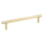JV1800SBFF Frelan Hardware Jedo 'Bari' 300mm x 19mm Knurled Pull Handle - Satin Brass &lpar;Secret Fixing&rpar;