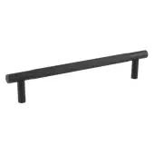 JV1800MBB2B Frelan Hardware Jedo 'Bari' 300mm x 19mm Knurled Pull Handles - Matt Black &lpar;Back to Back Pair&rpar;