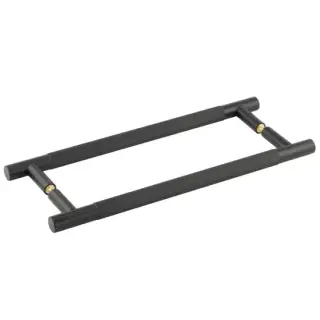 JV1800MBB2B Frelan Hardware Jedo 'Bari' 300mm x 19mm Knurled Pull Handles - Matt Black &lpar;Back to Back Pair&rpar;