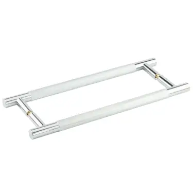 Click Here To Enlarge This Photo Of JV1800PCB2B Frelan Hardware Jedo 'Bari' 300mm x 19mm Knurled Pull Handles - Polished Chrome &lpar;Back to Back Pair&rpar;