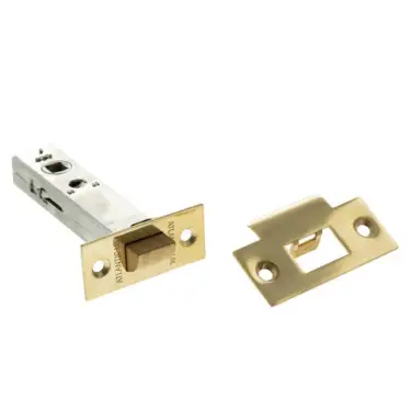 Click Here To Enlarge This Photo Of Atlantic - AL4RB Heavy Duty Bolt Through Tubular Mortice Latch 4" - Raw Brass