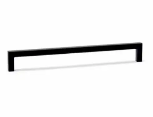 Click Here To Enlarge This Photo Of Atlantic - APH30019SQMB Mitred Pull Handle &lbrack;Bolt Through&rsqb; 300mm x 19mm - Matt Black