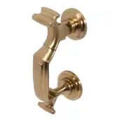 BLU Performance Doctors Door Knocker&comma; 316 Stainless Steel in a PVD Satin Brass Finish &lpar;DKB195-PSB&rpar;