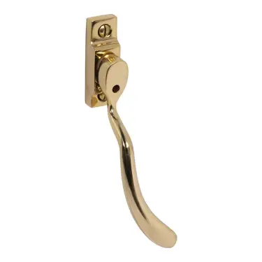 Click Here To Enlarge This Photo Of Pera PER50B Bulb End Window Espagnolette Handle &lpar;Right Hand&rpar; Polished Brass &lpar;PER50B-RH-BP&rpar;