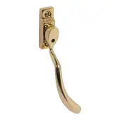 Pera PER50B Bulb End Window Espagnolette Handle &lpar;Right Hand&rpar; Polished Brass &lpar;PER50B-RH-BP&rpar;