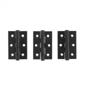 Atlantic - A2H322MB&lpar;3&rpar; Grade 7 CE Fire Rated Ball Bearing Hinges 3" x 2" x 2mm - Matt Black &lpar;Pack of 3&rpar;