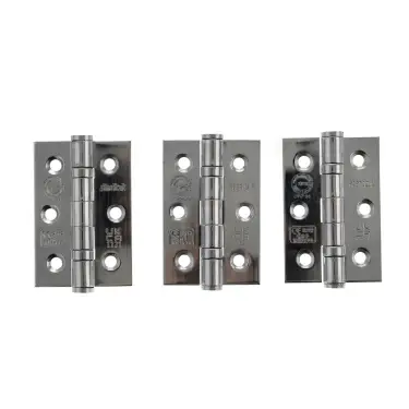 Click Here To Enlarge This Photo Of Atlantic - A2H322PSS&lpar;3&rpar; Grade 7 CE Fire Rated Ball Bearing Hinges 3" x 2" x 2mm - Polished Stainless Steel &lpar;Pack of 3&rpar;