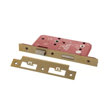 Click Here To Enlarge This Photo Of Atlantic - ALKDINB60SB DIN Mortice Bathroom lock 60mm Backset &lpar;78mm c&sol;c&rpar; - Satin Brass