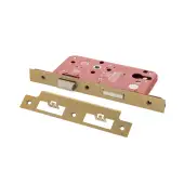 Atlantic - ALKDINES60SB DIN Mortice Euro Profile Sashlock 60mm Backset &lpar;72mm c&sol;c&rpar; - Satin Brass