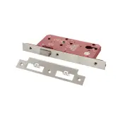 Atlantic - ALKDINL60SC DIN Mortice Latch 60mm Backset - Satin Chrome