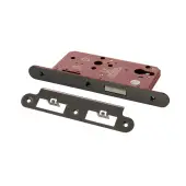 Atlantic - ALKDINRED60BN DIN &lpar;Radius&rpar; Euro Profile Deadlock 60mm Backset - Black Nickel