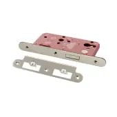 Atlantic - ALKDINRED60PC DIN &lpar;Radius&rpar; Euro Profile Deadlock 60mm Backset - Polished Chrome