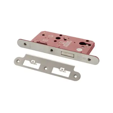 Click Here To Enlarge This Photo Of Atlantic - ALKDINRED60SC DIN &lpar;Radius&rpar; Euro Profile Deadlock 60mm Backset - Satin Chrome