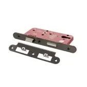 Atlantic - ALKDINRES60BN DIN &lpar;Radius&rpar; Euro Profile Sashlock 60mm Backset &lpar;72mm c&sol;c&rpar; - Black Nickel