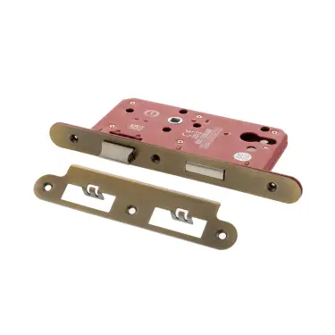 Click Here To Enlarge This Photo Of Atlantic - ALKDINRES60MAB DIN &lpar;Radius&rpar; Euro Profile Sashlock 60mm Backset &lpar;72mm c&sol;c&rpar; - Matt Antique Brass