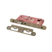 Atlantic - ALKDINRL60AB DIN &lpar;Radius&rpar; Latch 60mm Backset - Antique Brass