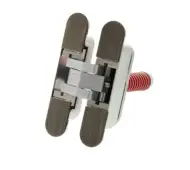 AGBH32SHDMAB - AGB Eclipse 3&period;2 Heavy Duty Self-Close Concealed Hinge for 60kg door - Matt Antique Brass