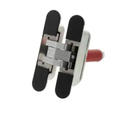 Click Here To Enlarge This Photo Of AGBH32SHDMB - AGB Eclipse 3&period;2 Heavy Duty Self-Close Concealed Hinge for 60kg door - Matt Black