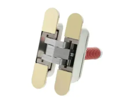 Click Here To Enlarge This Photo Of AGBH32SHDPB - AGB Eclipse 3&period;2 Heavy Duty Self-Close Concealed Hinge for 60kg door - Polished Brass