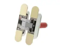 AGBH32SHDPB - AGB Eclipse 3&period;2 Heavy Duty Self-Close Concealed Hinge for 60kg door - Polished Brass