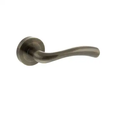 Click Here To Enlarge This Photo Of Atlantic - S35RAB STATUS 'Texas' Lever on Round Rose - Antique Brass