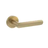 Atlantic - S42RSB STATUS 'Carolina' Lever on Round Rose &ndash; Satin Brass