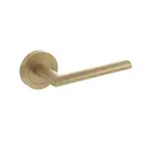 Atlantic - S43RSB STATUS 'Alabama' Lever on Round Rose &ndash; Satin Brass
