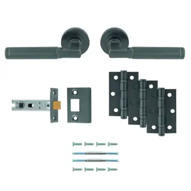 Click Here To Enlarge This Photo Of UDP006ANT&sol;INTB Carlisle Brass 'Belas' Ultimate Door Pack - Anthracite