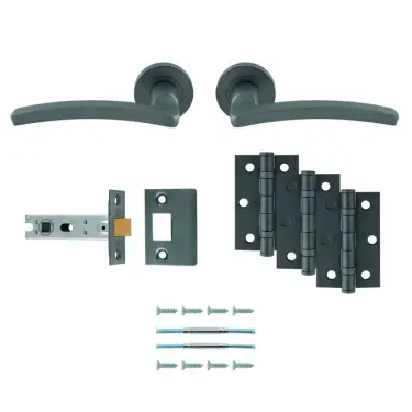 Click Here To Enlarge This Photo Of UDP009ANT&sol;INTB Carlisle Brass 'Tavira' Ultimate Door Pack - Anthracite